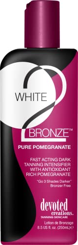 Devoted Creations WHITE 2 BRONZE PURE POMEGRANATE Lotion - 8.5 oz.