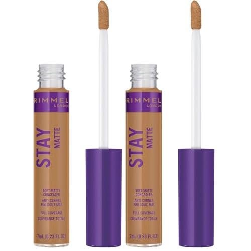 Rimmel Stay Matte Concealer, Honey, 0.23 Fluid Ounce (Pack of 2)