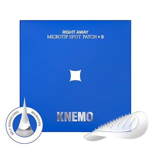 KNEMO Microtip Hydrocolloid Acne Pimple Patches - 8 Pack for Early Zits & Blemishes