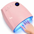 Pink 96W Cordless UV LED Nail Lamp with 4 Timers & Auto Sensor - Nailartane