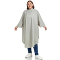 PERFEHAIR Warm Grey Barber & Salon Cape with Sleeves – Water-Repellent, Adjustable Snaps