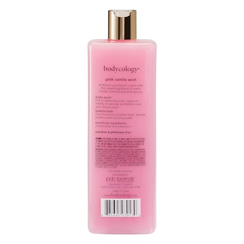 Bodycology Pink Vanilla Wish Body Wash Women 16 oz