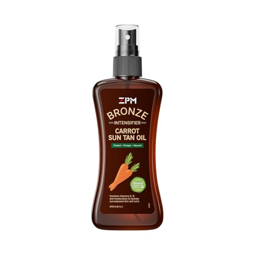 Carrot Sun Tanning Oil Spray - Tan Intensifier with Vitamin E