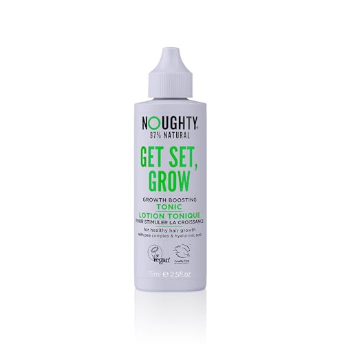 Noughty 97% Natural Get Set Grow Tonic, Leave in Treatment for Thicker and Fuller Looking Hair with Pea Complex and Hyaluronic Acid, Sulphate Free Vegan Haircare 75ml