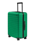 Palm Green Away Medium Checked Hardside Spinner Suitcase 26-inch Lightweight Travel Bag