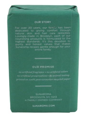 Sunaroma Soap Bar Eucalyptus With Tea Tree + Ginger 8 Ounce (3 Pack)