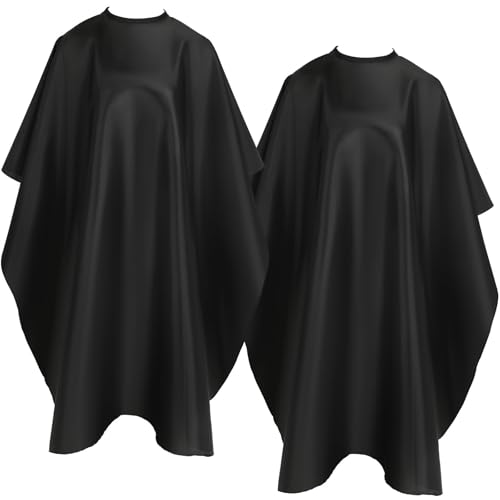 FEBSNOW Barber Cape 2-Pack, Professional Hair Cutting Apron with Snap