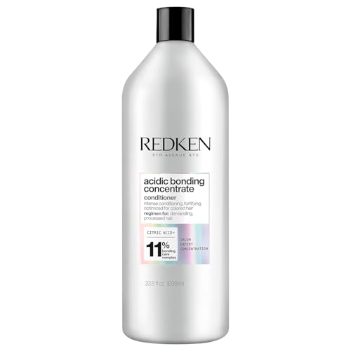 Redken Acidic Bonding Concentrate Conditioner For Damaged Hair Repair - Strengthens and Repairs Weak and Brittle Hair, Sulfate-Free, With Citric Acid