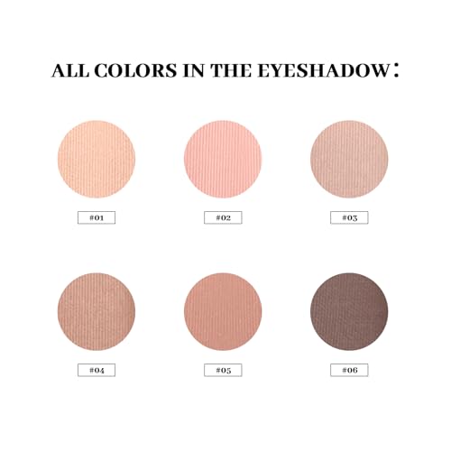 MYSTER ROSEY Nudes 2 Mini Eyeshadow Palette - 6 Nude & Brown Shades
