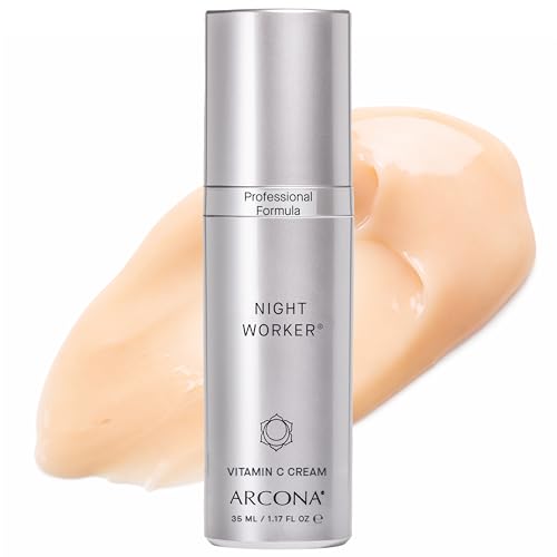 ARCONA Night Worker Vitamin C + Lactic Acid Repair Cream ? 1.17 oz Skin Brightening Night Moisturizer, Targets Dullness, Fine Lines & Dryness | Clean Beauty | For All Skin Types