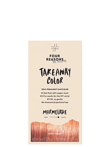 Four Reasons Demi Permanent Hair Dye Kit - Soft Copper, Ammonia-Free