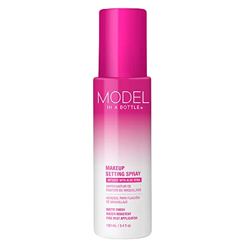 Model in a Bottle, Makeup Primer Original Setting Spray, Smooth, Matte Finish Finishing Spray, All Skin Types, 3.4 oz - 1 Pack