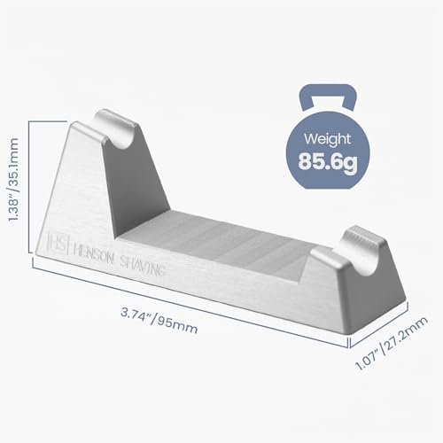 The Henson Razor Stand - Lightweight and Highly Durable Safety Razor Stand for Men and Women - Aluminum Razor Holder Designed for Henson AL13, Henson AL13-M, Henson Ti22