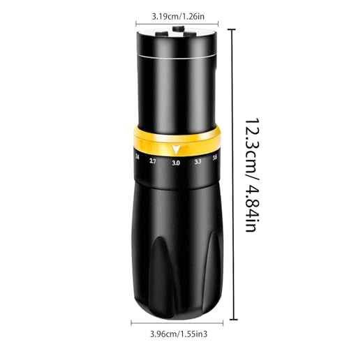 KVM Tattoo Gun Kit,Wireless Tattoo Machine,7 Adjustable Stroke Options,Shorter Body Design,1500mAh Power Supply (Tattoo ink is for tattoo practice only)