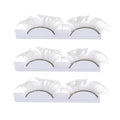 White Fluffy False Eyelashes - 3 Pair Set