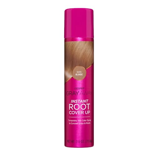 Everpro Gray Away Instant Root Cover Up Spray Dark Blonde 2.5 oz - Precise, Long-Lasting Gray Hair Concealer