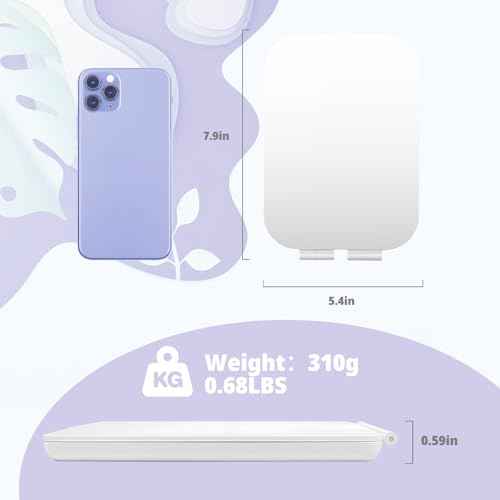 Travel Makeup Mirror, Portable Mirror with 3 Adjustable Light Settings, USB-Rechargeable Vanity Mirror with Lights£¬Gift for Women and Girls