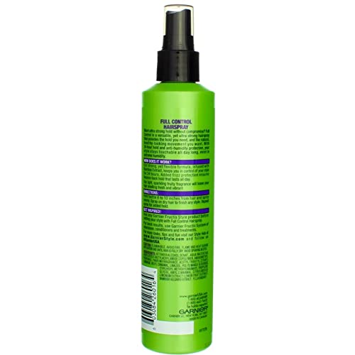 Garnier Fructis Style Full Control Anti-Humidity Non Aerosol Hairspray 8.5 oz (Pack of 6)