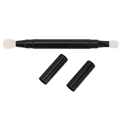 Dual Eyeshadow Brush, Eyeshadow Blending Brush Retractable Portable Double Ended Eye Makeup Brush Synthetic For Outdoor Travel Soft Easy To Apply With Automatic Sealing