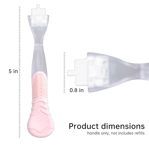 2 Pack Replacement Razor Handle Compatible with Venus only (2 Pink)