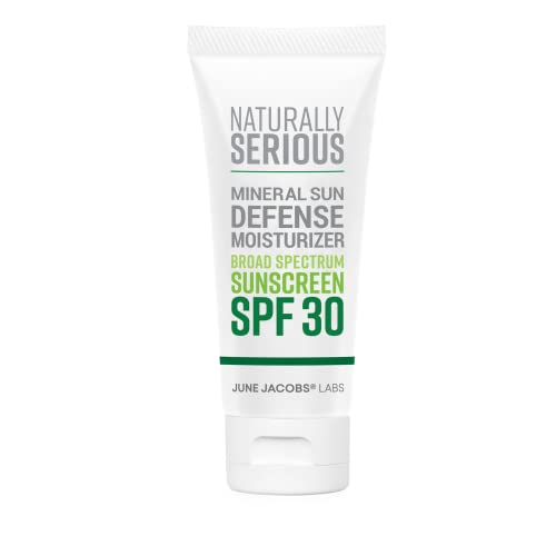 Naturally Serious | Mineral Sun Defense Moisturizer Broad Spectrum Sunscreen SPF 30, Mineral Sunscreen SPF 30, Sunscreen Moisturizer For Face, Vegan Skincare, Cruelty-Free Skincare