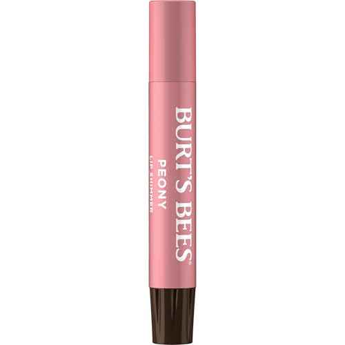 Burt's Bees Shimmer Lip Tint Stocking Stuffers Set, Moisturizing for All Day Hydration with Natural Glowy Pigmented Finish & Buildable Color, Peony (4-Pack)