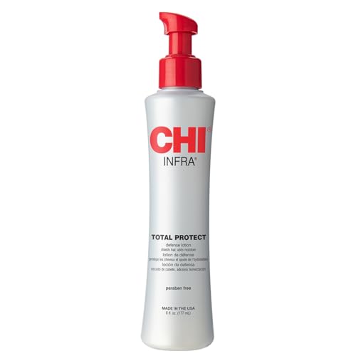 CHI Total Protect Defense Lotion, Lightweight Lotion For Locking In Moisture & Protecting Hair From Heat, Sulfate, Paraben, & Cruelty-Free, 6 Oz