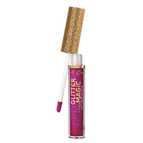 L.A. Girl Glitter Magic Shimmer Shifting Lip Color, Fizzy Fuchsia GLC896