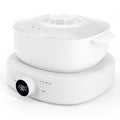 Digital Hair Removal Wax Warmer, Adjustable Temperature Waxing Machine for Women Hair Removal, Face, Bikini, Legs and Body, with Silicone Wax Pot Liner (White)