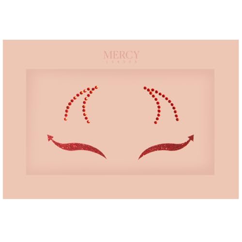 Red Devil Face Jewels Halloween Costume Headpiece