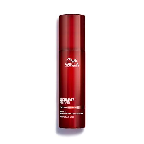 Wella Professionals ULTIMATE REPAIR 5-in-1 Protective Leave-In Treatment for Damaged Hair | Repairs, Smoothens Frizz, UV & Heat Protectant | For All Hair Types | 3.2 Fl Oz