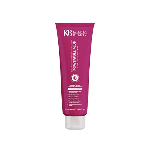 Kashia Beauty Reconstructor Leave-In Hair Treatment with Collagen & Butters – Anti-Frizz, UV Protection, Deep Hydration, 10.1 oz
