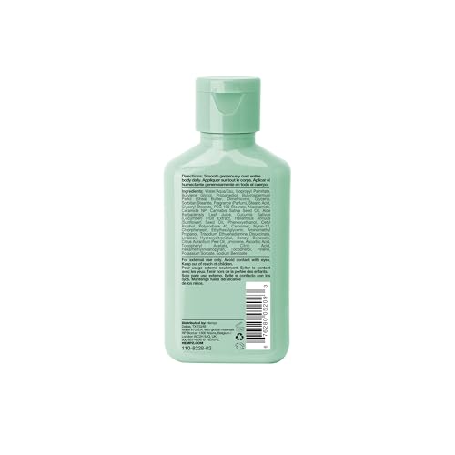 Hempz Body Lotion - Cucumber & Aloe Limited Edition Mini Daily Moisturizing Cream, Shea Butter, Aloe, Body Moisturizer - Skin Care Products, All Natural Hemp Seed Oil - Travel Size 2.25 Fl Oz