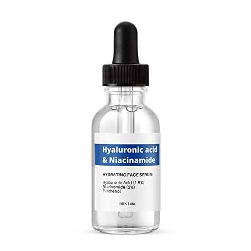 Hyaluronic Acid & Niacinamide Serum ? Deep Hydration & Brightening for Face ? Anti-Aging, Wrinkle Reduction, Pore Minimizer & Skin Barrier Repair ? Lightweight & Fast Absorbing ? 1 fl oz