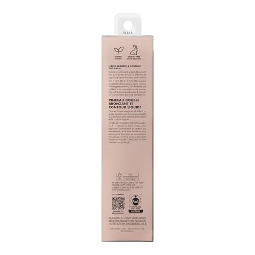 e.l.f. Liquid Bronzer & Contour Duo Brush | Dual-Ended