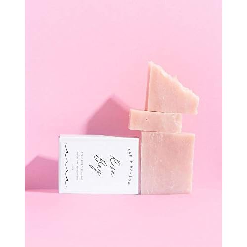 Earth Harbor | ROSE BAY Balancing Facial Soap | Gentle & Sensitive | Australian Pink Clay | Synthetic-Free + Zero-Waste