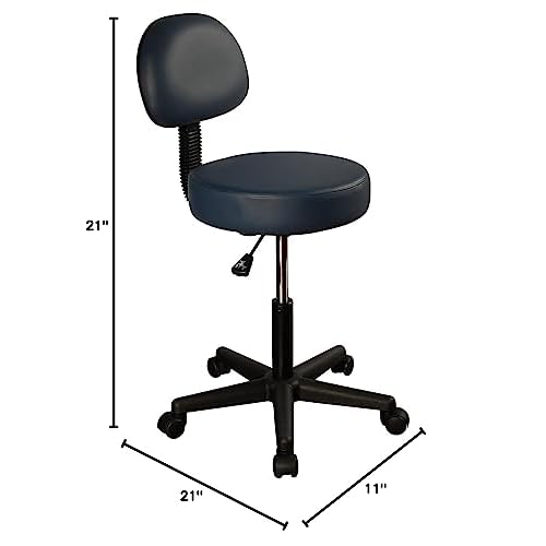 Master Massage Pneumatic Hydrolic Rolling Massage Clinical Spa Tattoo Office Swivel Stool with Backrest