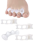 Silicone Toe Separators & Spacers for Bunion & Hammertoe Relief (2 Pairs)