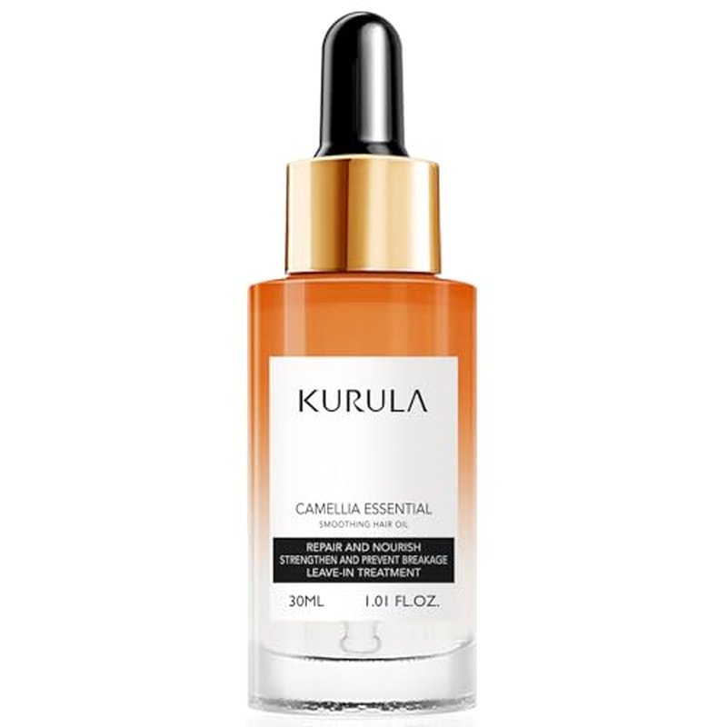 Kurula Japanese Camellia Hair Oil Serum - 30ml for Frizz Control