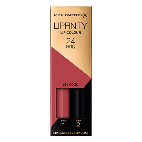 Max Factor Lipfinity 2-Step Lip Paint & Top Coat, Cool 3-Pack