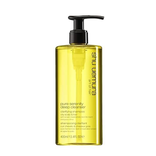 shu uemura art of hair Pure Serenity Clarifying Shampoo - Removes Dirt and Product Buildup, Balances and Removes Excess Oil, 13.4 Fl Oz