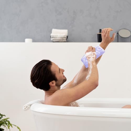 Mozeat 6-Pack Exfoliating Mesh Soap Pouches with Drawstring