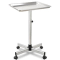 Salon Rolling Tray with Adjustable Height, Metal Mayo Stand