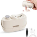 Jzzuau Beige 3-in-1 Electric Nail Clipper & Trimmer for Adults & Seniors