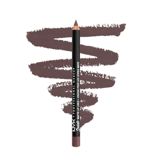 NYX Suede Matte Lip Liner - Long-Lasting Purple Pencil for Defined Lips
