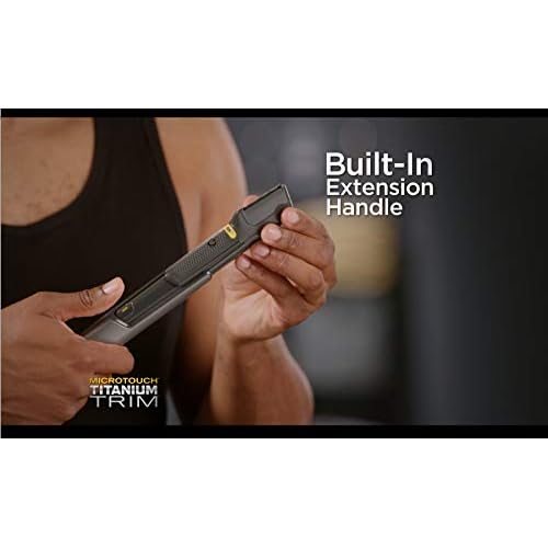 Micro Touch Titanium Trim, Lighted Hair Cutting Tool and Body Groomer (Pack of 2)