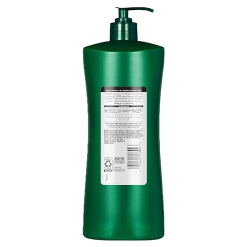Suave Smooth & Shiny 2-in-1 Shampoo & Conditioner with Coconut Oil, Smoothness & Shine in One Step, No Parabens, Phthalates, or Dyes, 4 Pack, 28 FL OZ Each
