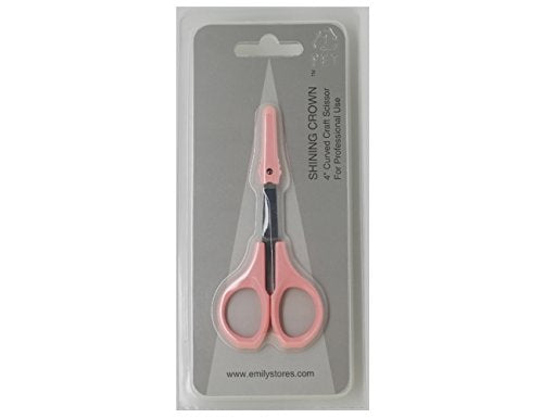 Eyebrow Scissors 4 Inch Curved Stainless Steel