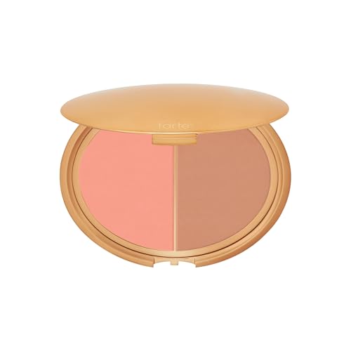 tarte Park Ave Princess Cream Cheek Duo ? Blush & Bronzer Duo with Buildable Waterproof Cheek Tint Infused with Coconut, Vitamin E & Guava Seed, Vegan & Cruelty Free