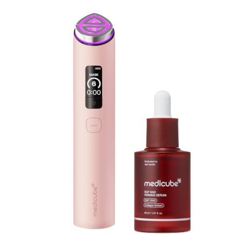 Medicube Age-Defying Device Duo with NAD Serum & Booster Pro X2 Pink – Skin Rejuvenation & Firming